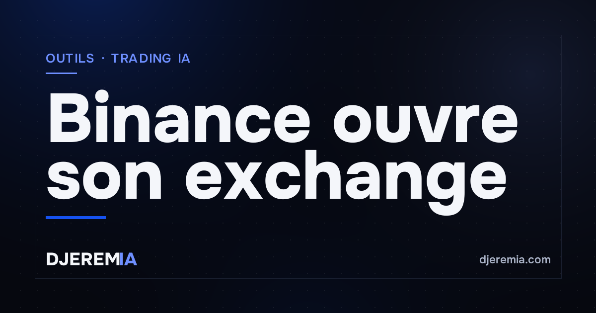 Binance ouvre son exchange aux agents IA, et c'est à toi de les garder en laisse