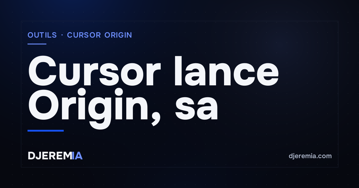 Cursor lance Origin, sa plateforme rivale de GitHub — le jour où GitHub est tombé 6 heures