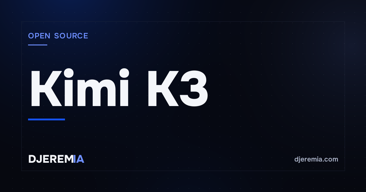 Kimi K3 : 2,8 trillions de paramètres en open source — et pourquoi tu peux rien en faire (mais c'est quand même une bonne nouvelle)