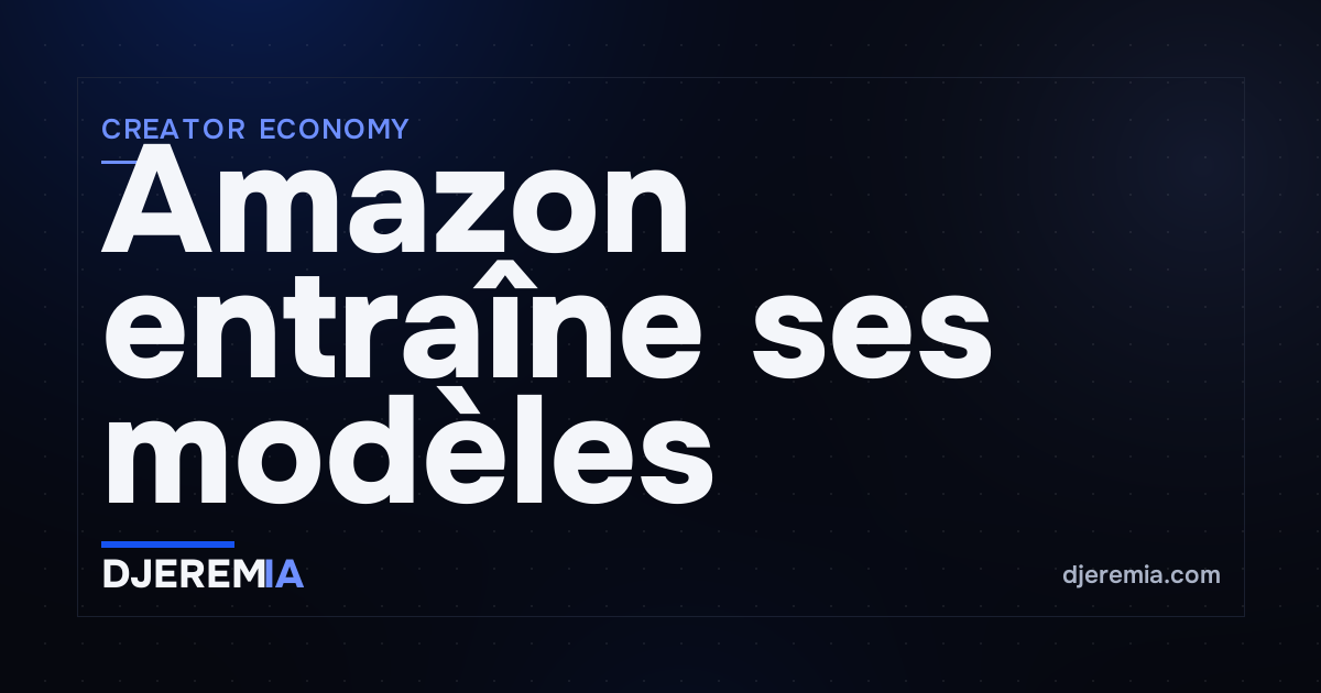 Amazon entraîne ses modèles sur le contenu Twitch par défaut : le CPO l'admet sans détour