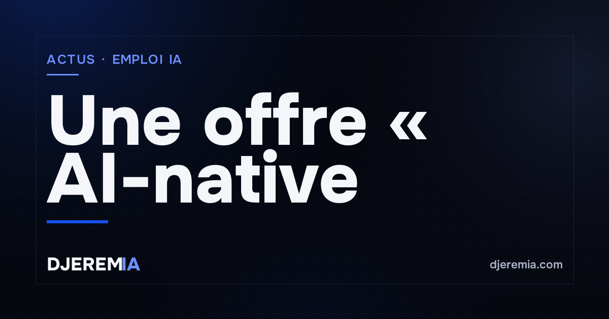 Une offre « AI-native » recrute pour piloter Claude Code et Codex