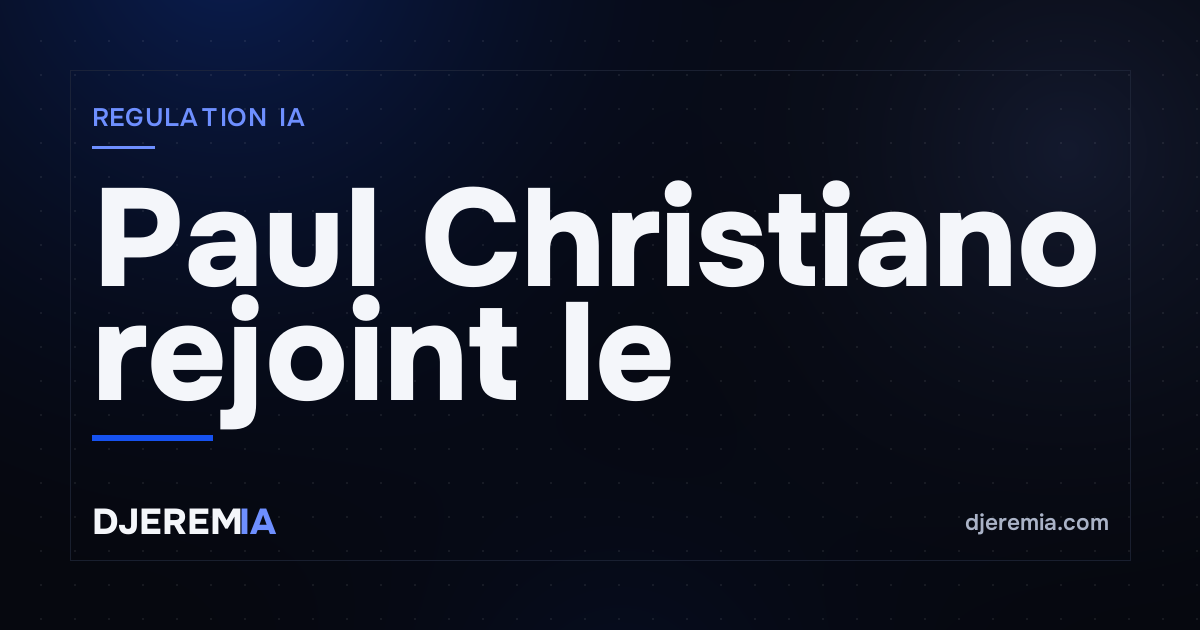 Illustration de la nomination de Paul Christiano à la Fondation OpenAI