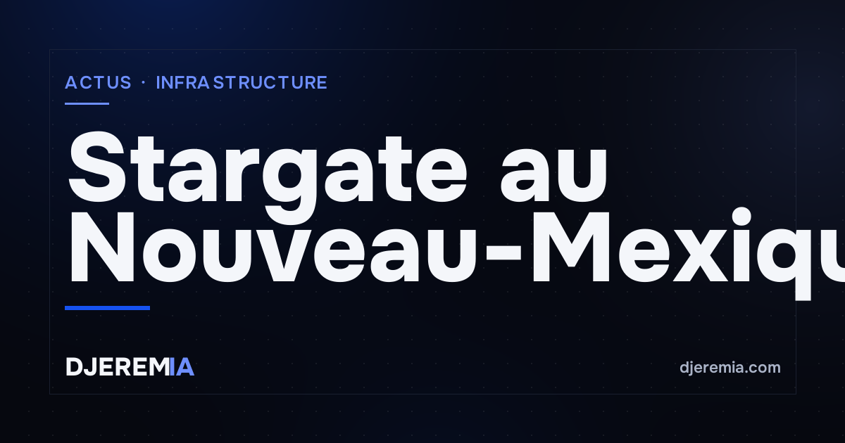 Stargate au Nouveau-Mexique : Oracle invoque la force majeure sur Project Jupiter