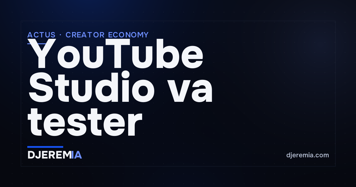 YouTube Studio va tester trois montages d'une même vidéo et changer seul les miniatures